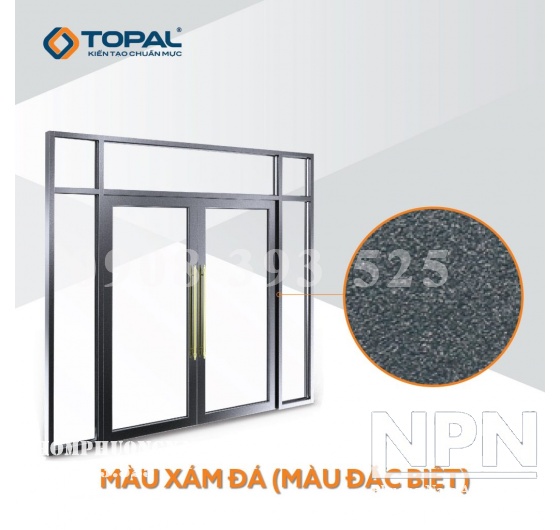 NHÔM TOPAL MÀU XÁM ĐÁ ( MÀU ĐẶC BIỆT) 